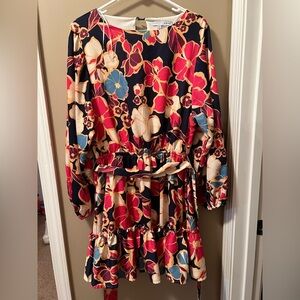 Baltic Born Elegant Floral Mini Dress Size Large